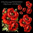Poppy Cluster Decoupage