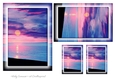 Pink and Purple Scenery Toppers and Tags 4