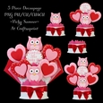 Valentine Basket of Owl Cookies