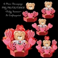 Valentine Teddy and Cookie Basket