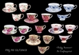 China Tea Cup and Saucer set of 6 PNG