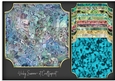 Gem Stone Cut Out Corner Gold Edged Mat