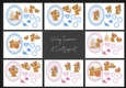 Baby Birthday Toppers Boy and Girl