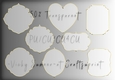 Gold Edged Transparent Mat 2
