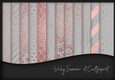 Rose Gold Foil and Grey Background