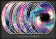 Cosmic Gold Edged Oval Mat