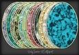 Gem Stone Gold Edged Oval Mat