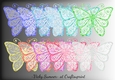 Mermaid Sparkle 50 Transparent Butterfly