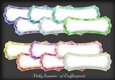 Mermaid Sparkle Fluted Double Layer Sentiment Tag