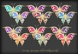 Gradient Gold Butterfly 1