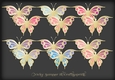 Gradient Gold Butterfly 4