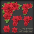 Christmas Floral Decoupage 1