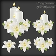 Lillies and Candles Decoupage 2