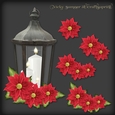 Poinsettia and Lantern Decoupage 1