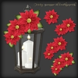 Poinsettia and Lantern Decoupage 2
