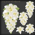 Lily Teardrop Decoupage