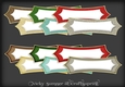 Christmas Foil Pointed Tag