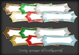 Christmas Shimmer Pointed Tag