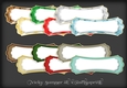 Christmas Shimmer Scolloped Tag
