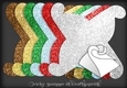 Christmas Glitter Twisted Gift Box
