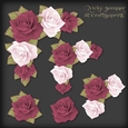 Autumn Rose Corner Vignette