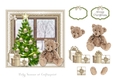 Christmas Eve Teddy in Window