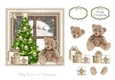 Christmas Eve Teddy Window 2