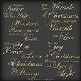 Christmas Sentiment Gold