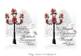 Christmas Lampost and Sentiment Toppers 1