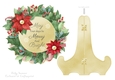 Red Christmas Plate and Stand