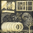 Soft Gold PNG Elements
