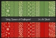 A4 Red Green and Gold Christmas Paper