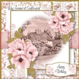 Watercolour Vintage Pink Poppy 2