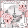 Watercolour Vintage Pink Poppy 3