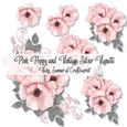 Pink Poppy and Vintage Silver Vignette