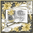 Black and Gold Silhouette Open Book 4
