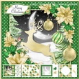 Green and Gold Silhouette 2
