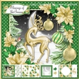 Green and Gold Silhouette 3