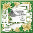 Green and Gold Silhouette Open Book 4