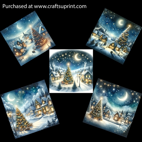 Silent Christmas Night Card Fronts