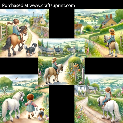 Countryside Pony Ride Card Fronts