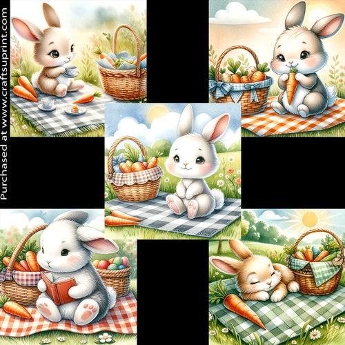 Cute Picnic Bunny 