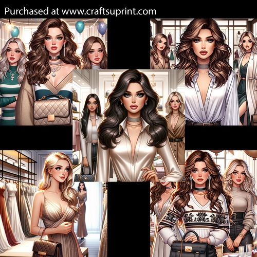 High Fashion Girls 1 Card Fronts