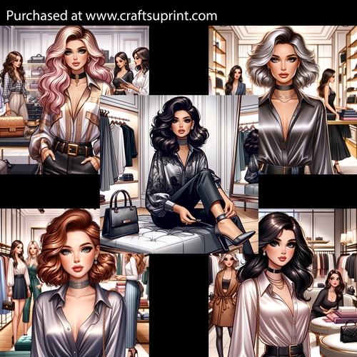 High Fashion Girls 2 Card Fronts