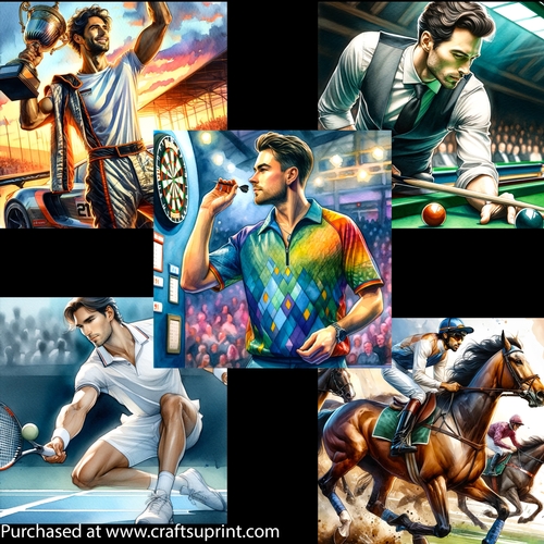 Men and Sports 2 Card Fronts