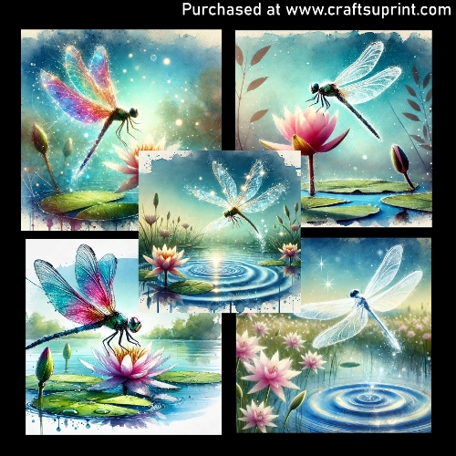 Dragonfly and Water Lily