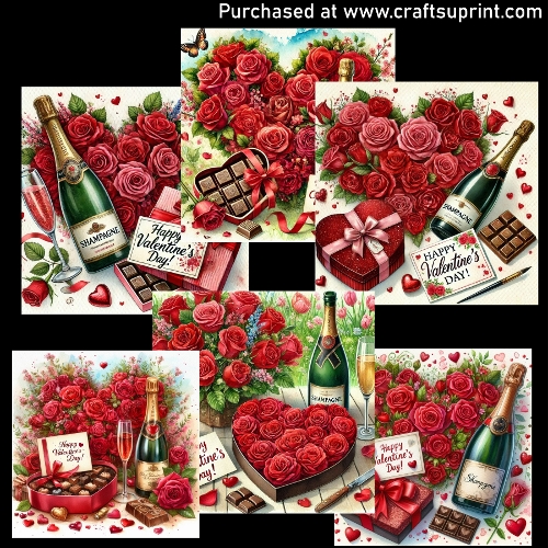 Champagne and chocolate - CARD FRONTS
