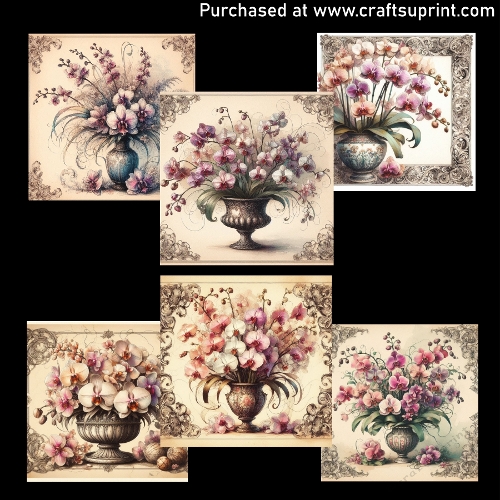 Flowers - Orchid 2 - CARD FRONTS