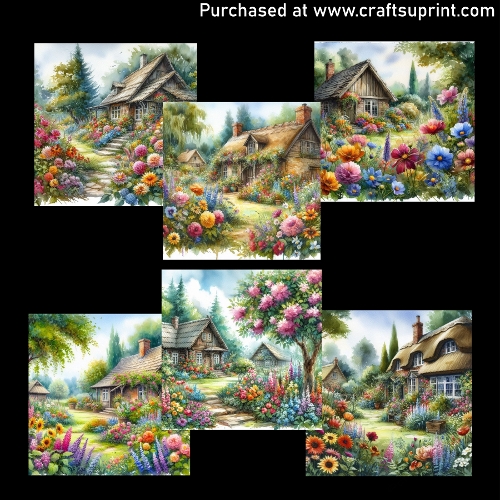 Blooming garden - CARD FRONTS