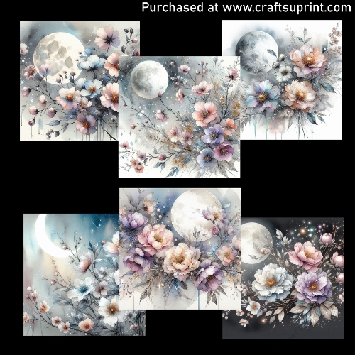Flowers in the moolight - CARD FRONTS